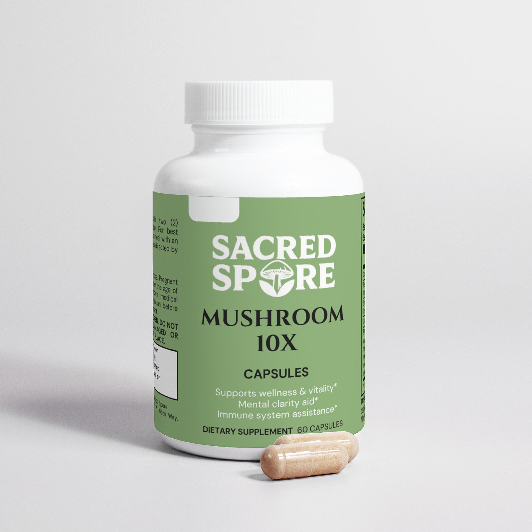 Mushroom Complex 10 X (Clarity, Vitality & Immune Support)